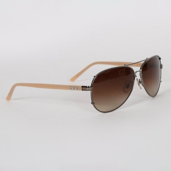 Dolce And Gabbana Pilot Aviator Beige Sunglasses Women's Fit 6047 w/Box & Bag - Picture 2 of 15